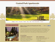 Tablet Screenshot of centralparksanjoseapts.com